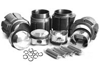 Big Bore biral cilinder en JE gesmede zuigerset 'Low Comp' 83,5 mm. Porsche 356C / 912 - 0081183CJE, 008 11 83C JE