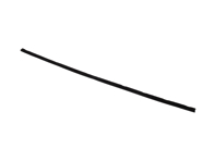 Harige tochtstrip bij de opening van het deurglas. Porsche 356A T2 / 356B / 356C - 64453193541, 14539135446, PCG53193500