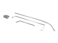 Ensemble de garnitures en alliage pour poches de porte. Porsche 911 1969-73 - 901555016038K, 901555015037K, 1689803170, 1689803180, 901555015, 901555016 - URO-009905, URO-009906