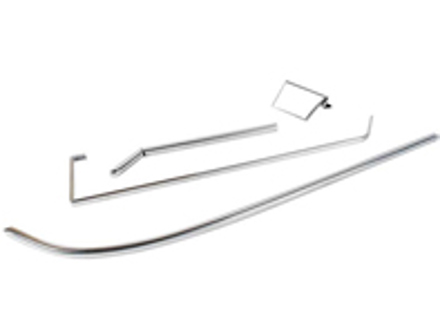 Set di finiture in lega per le tasche delle porte. Porsche 911 1969-73 - 901555016038K, 901555015037K, 1689803170, 1689803180, 901555015, 901555016 - URO-009905, URO-009906