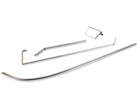Lichtmetalen bekledingsset voor portiervakken. Porsche 911 1969-73 - 901555016038K, 901555015037K, 1689803170, 1689803180, 901555015, 901555016 - URO-009905, URO-009906