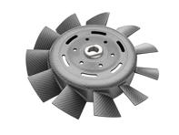 Alternator fan / impeller, Carbon Fibre. Porsche 911 1978-89 / 930 Turbo 1975-77 - 93010601201, 93010601200