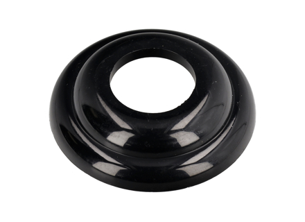 Rosette for window winder and door handle, Black. Porsche 356 Pre-A - 35653711