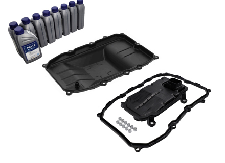 Oil pan, Filter & Fluid kit for Tiptronic / Automatic transmission. Porsche 958 Cayenne / 970 Panamera - 95832137100, 95832543500, 00004330624, 95832136100