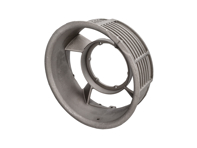 Boîtier de ventilateur d'alternateur, alliage. Porsche 911 1984-89 - 93010600607, 93010600606, 9301061022R, 93010600610, 93010600611 - COL11.1.121, COL111121