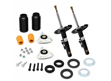 Front shock absorbers and fitting kit – Porsche 986 Boxster 09/1996 onwards - 98634304102, 98634304104, 98634304112, 98634304116, 98634304117, 98634304120, 98634304122, 98634304123, 98634304130, 98634304131, 98634304134, 98634304135, 98634304136 - VNEB331