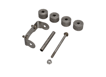 Smorzatori di vibrazioni per scarico e supporto silenziatore. Porsche 991 2012-16 - 99111147701, 99111148700