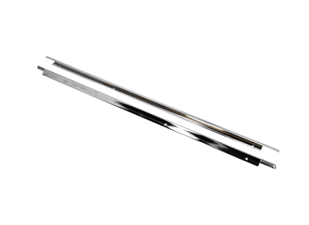 Kit de garnitures de porte supérieures chromées pour Porsche 356 Pre-A / 356A Coupé. - 35652803, 356 52803 - NLA52803