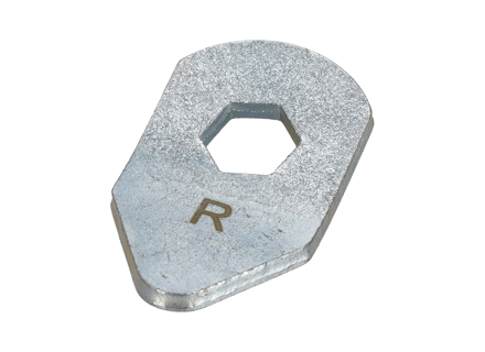 Führungsbuchse/Arretiersegment für Handbremsseil. Porsche 356 Rechtslenker (RHD) - 64424232 - 23242446