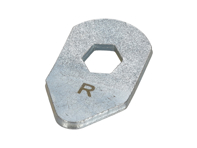 Guide bush/locking segment for handbrake cable. Porsche 356 Right Hand Drive (RHD) cars - 64424232 - 23242446