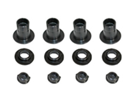 Guides de garniture des glissières d'appui-tête du siège, noir. Porsche 911 / 912 - 90152119300, 00391125109, 90152119301