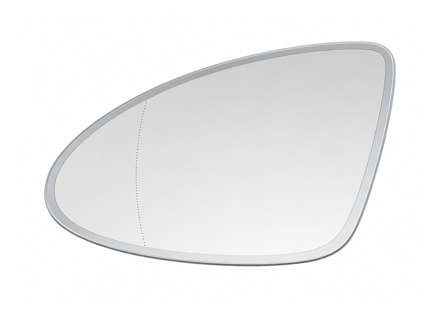 Door mirror glass (Aspherical), Dimmable, Left for LHD. Porsche 958.2 Cayenne 2015-18 - 95873105504, 7P5858055D - ZJ-7148-L