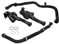Kit valvola di sfiato del basamento motore. Porsche 970.2 Panamera S 3.0L 2014-16 - 94610723077, 94610722977, 94610724075, 94610723975