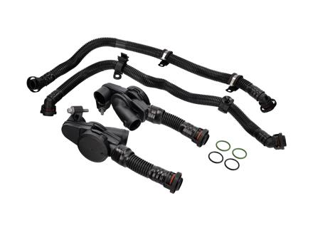 Kit valvola di sfiato del basamento motore. Porsche 970.2 Panamera S 3.0L 2014-16 - 94610723077, 94610722977, 94610724075, 94610723975
