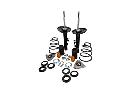 Front Suspension Overhaul Kit - Shock Absorbers, Springs, Mounts & Hardware - for Porsche 996 Carrera 2 Coupe/Cabriolet/Targa 1998-2005 - 99634304104, 99634304130, 99634304139, 99634304120, 99634304123, 99634304127, 99634304136, 99634351300, 99634301804, 99734301800, 99734301801, 99908444709, 99908444701, PAF003923, 99634351701, 99634351100, 99634351101, 99634310702, 99634310703, 99634353101504, 99634353107504, 99634353115504, 99634353102504, 99634353116504, 99634350500, 99634330102, 90038001209, 90038001201, PAF912799, PAF103353, 99634351504, 99634351505
