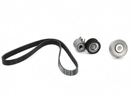 Belt tensioner roller & belt kit Porsche 958 Cayenne / 970 Panamera V6 HYBRID 95810236111 - 95810236111, 95810211801, 95810225100 - 529024510