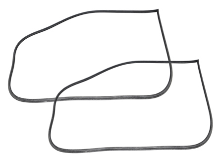 Türdichtung aus Gummi, 2er-Set. Porsche 912 / 911 / 964 / 993 Coupé - 91153109503, 91153109502, 91153109501, 91153109500, 96453109600, 96453109500 - URO-004175