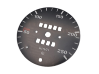 Escala Speedo para conversión de millas a km/h (250 KM/H) para Porsche 911 69-74 (250KM/H) - 91164150100, 911886-02