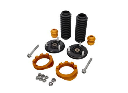 Rear shock absorber top mounts fitting kit. Porsche 996 C2/C4/TT 1997-05 - 99633310502, 99733350400, 99633305903, 99333310701