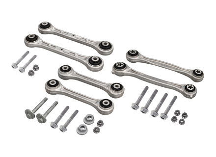 Control arms SET OF 6 & bolts Rear, Upper. Porsche 991 / 992 Carrera / 992 Turbo - 9P1505237B, 99133106104, 9P1501529A, 9P1505397A