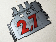 Adesivo motore lunotto posteriore 2.7L per Porsche 911 - 91170110200