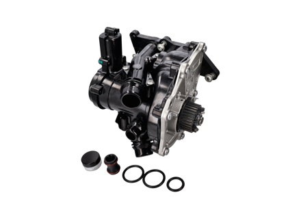 带恒温器的水泵。适用于保时捷 95B Macan 2.0L 2014-2021 款 - 95812101200, 95812111100, 95812111110, 95812111111, PAC121111A, PAC121111C, PAC121111B, PAB121111B, PAC121111 - LJ061