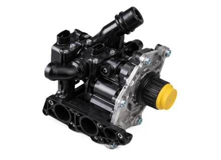 Water Pump With Thermostat. Porsche 95B Macan 2.0L 2014-21 - 95812101200, 95812111100, 95812111110, 95812111111, PAC121111A, PAC121111C, PAC121111B, PAB121111B, PAC121111 - LJ061