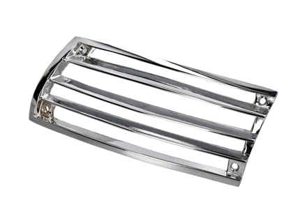 Rejilla de bocina - Metal cromado Porsche 911 / 912 1965-66 (versión de 4 orificios para tornillos) - 90155943121, 90155943221, 90155943123, 90155943223, PCG55943123, PCG55943223
