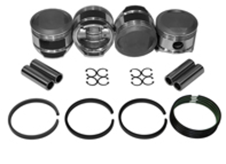 Piston set, Big bore 86mm. Porsche 356A / 356B - 008 11 86EP, 0081186EP