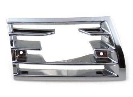 Horngitter für Zusatzlampe, Metall verchromt. Porsche 911/912 69-73 - 90155943128, 90155943228 - GRL111102, GRL111103