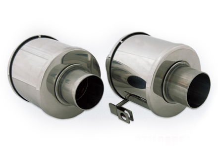 Kachelklepkasten, RVS - Paar. Porsche 356B / 356C - 64421102505, 64421102605 - 9230002