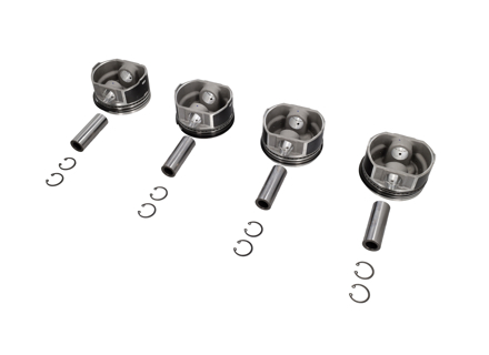 Set di pistoni, Flat top 94x71mm. Porsche 914 - VW9400T4EP