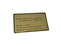 Sticker Tyre Pressure. Porsche 928 US Models 1980-84 - 92800650800 - PAKRB