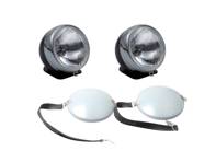 Ensemble de feux de route supplémentaires avec caches non peints, style Cibie, conduite à gauche. Porsche 911 - LTG11.1.107, LTG11.3.120