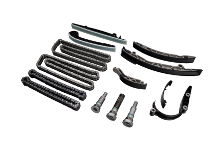 Engine Timing Chain Kit. Porsche 986 Boxster 2.7L M96.23 / 3.2L M96.24 2002-04 - 99610516651, 99610517158, 99610519500, 99610516555, 99610518058, 99610518802, 99610515600, 99610515201, 99610505401, 99610518602, 99610515801, 99610516400