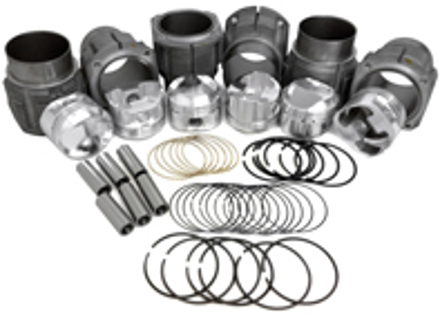Zylinder und JE Schmiedekolben Kit 86mm, Hi comp. Porsche 911 2.2L/2.4L - 008 911 86S JE, 00891186SJE