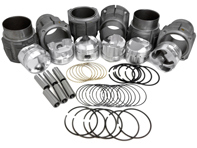 Cylinder and JE forged piston kit 86mm, Hi comp. Porsche 911 2.2L/2.4L - 008 911 86S JE, 00891186SJE