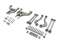 Set draagarmen, onder en boven, achter. Porsche 970 Panamera 2010-16 - 97033104300, 97033104700, 99733121702, 99633121702, WHT007492, 97033121900, 99907285101, 99908444501, 97033104104, 97033104103, 97033104102, 97033104204, 97033104203, 97033104202, 99907285701, 99907285401, 99633121900, PAF007648, 97034121700, WHT008736