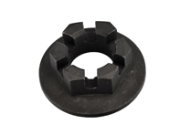 Rear wheel hub castle nut. Porsche 356 - 64433227100, 1651000100