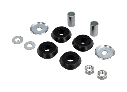 Rubber strut mount repair kit. Porsche 911 / 912 1965-1968 - 90134169503, 90134168500, 90134162900, 90003800201, PAF011021, 90134168300, 90007602402, 9400035, N0110213, N0116351