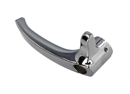 Fermo per finestrino anteriore 1/4, cromato. Porsche 356 - 64454255120, 64454255220