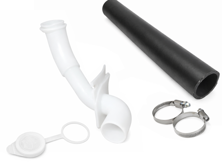 Kit bocchettone di riempimento per serbatoio lavavetri LHD. Porsche 928 - 1978-92 - 92852817901, 92862817900, PCG18128650