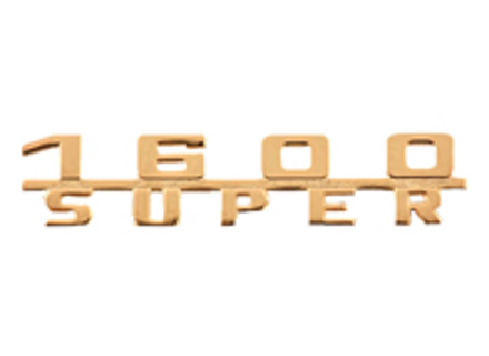 Badge achterop '1600 SUPER', Goud. Porsche 356C - 64455931101