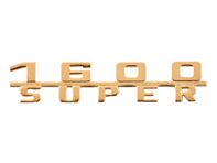 Badge achterop '1600 SUPER', Goud. Porsche 356C - 64455931101