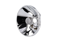 H4 Headlamp reflector. Porsche 911 1973-89 / 964 Right-Hand Drive (RHD) cars - 410 09 016, 711305314928, 1305314928, 91163111300