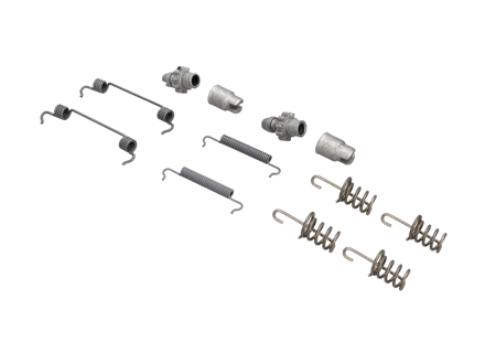 Kit ressorts pour mâchoires de frein à main. Porsche 991 / 992 / 981 / 718 - 99335207100, 298609723, 99735272101, 298609717, 97035272300, 298608715, 97035274102, 298609583