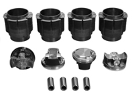 Biral-cilinder met grote boring en gesmede CP-zuigerset 86 mm. Porsche 356C / 912 - 008 11 86P CP, 0081186PCP