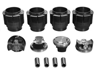 Biral-cilinder met grote boring en gesmede CP-zuigerset 86 mm. Porsche 356C / 912 - 008 11 86P CP, 0081186PCP