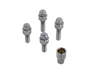 Kit bulloni di bloccaggio ruota (+7mm/+15mm più lunghi). Cromato per Porsche - 99736198009, PAF009593, 99136105700, WHT006980C, WHT006980A, 9A700698000