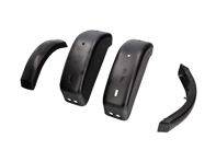 Rear bumper horn / over rider with rubber moulding. Porsche 911/912 1965-73 - 90150503326, 91150503302, 90150590321 - BMP11.1.132
